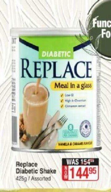 Replace Diabetic Shake 425g Offer At Dis Chem