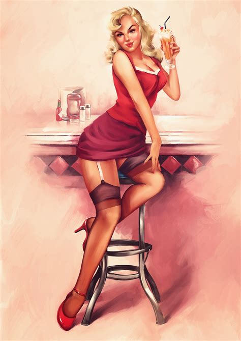 Guilherme Asthma Pin Up And Cartoon Girls Art FA