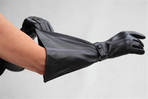 Damen Stulpenhandschuhe Leder Schwarz Ungefüttert Von Miceli Made In Italy Miceli Gloves In