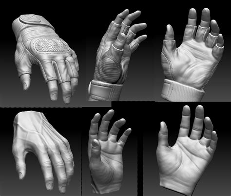 Hand And Glove Sculpt Zbrush — Polycount