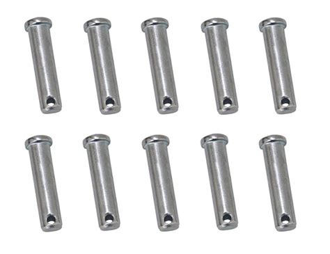 10 Clevis Pins Securing Fasteners For R Clips Split Pins Dia 10mm L