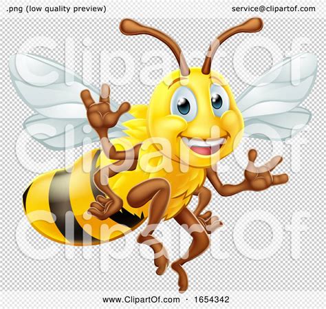 Bumble Bee Cartoon Character By Atstockillustration 1654342