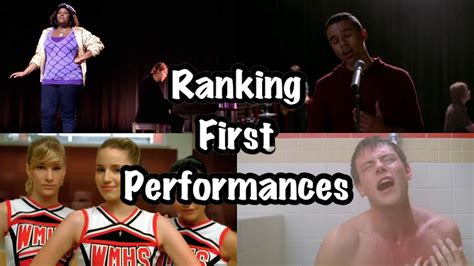 Glee~ Rankings Characters First Performances Youtube