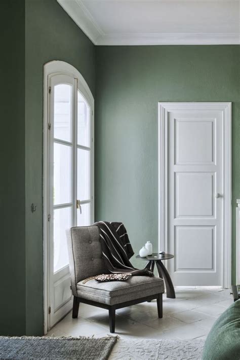 Adding green chair covers or lamp shades tie everything in and makes the whole room eye. Paint Color Trends For 2016 | Living room green, Green ...