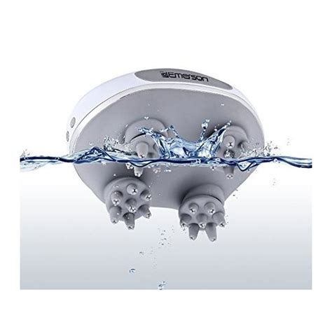 Waterproof Electric Handheld Scalp Massager And Shampoo Brush Emerson Radio