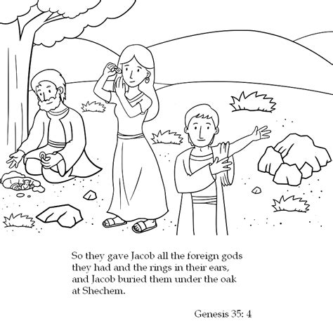 You can edit an once you do, you might have your mind set on a color scheme which you want to integrate into your child. Jacob Returns to Bethel Genesis 35: 1-5 | Coloring pages ...