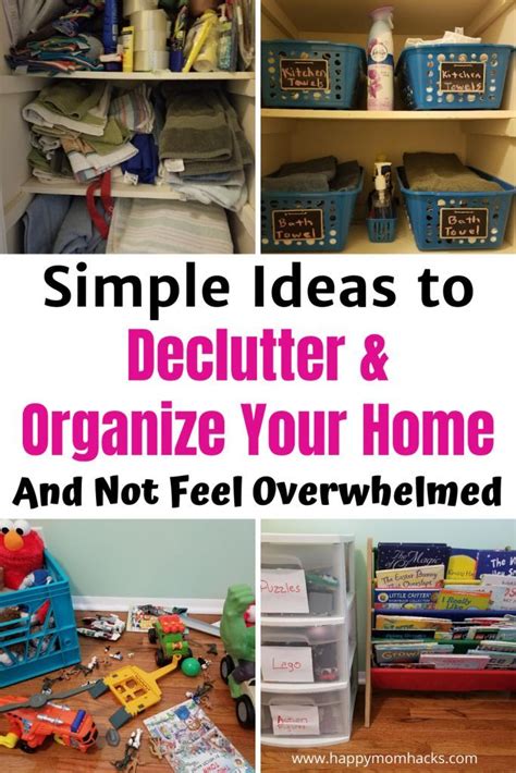How To Declutter Your Home Easy Decluttering Tips Happy Mom Hacks
