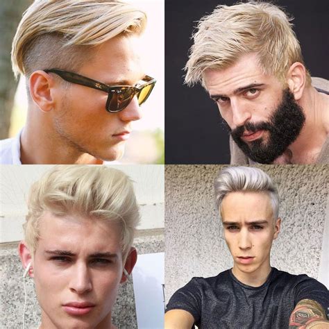 Bleached Hair For Men Short Blonde Haircuts Bleached Hair Blonde