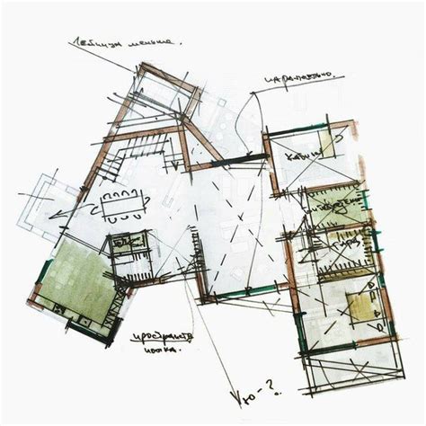 Sketchbook By Dsgnbook™ Планировки Архитектурные эскизы
