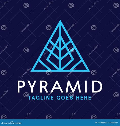 Pyramid Logo Design Inspiration For Business And Company Stock