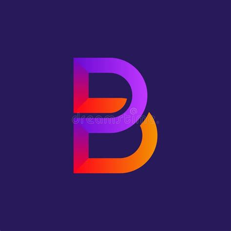 Letter B Logo Design Template Abstract Letter B Or Pb Monogram Modern