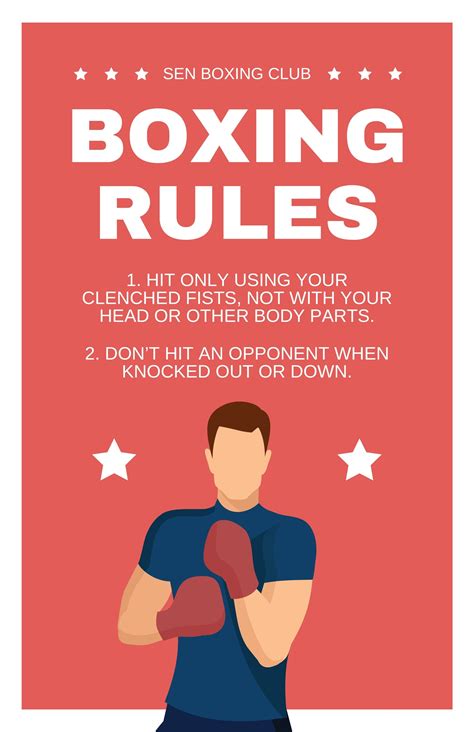 Boxing Rules Poster Ubicaciondepersonascdmxgobmx