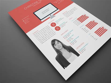 Free Flat Resume Template Indesign Resume Template