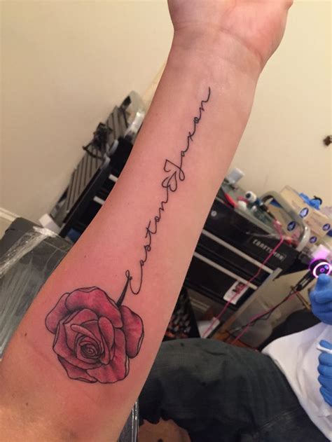 Today we will show you how. My newest addition 💜. A rose with my boys names as the ...