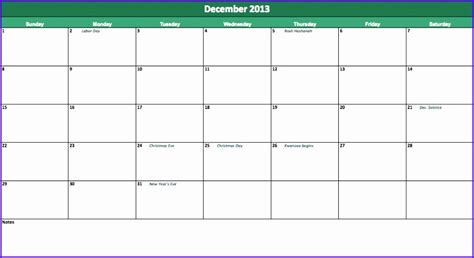 14 Excel Calendar Template Excel Templates