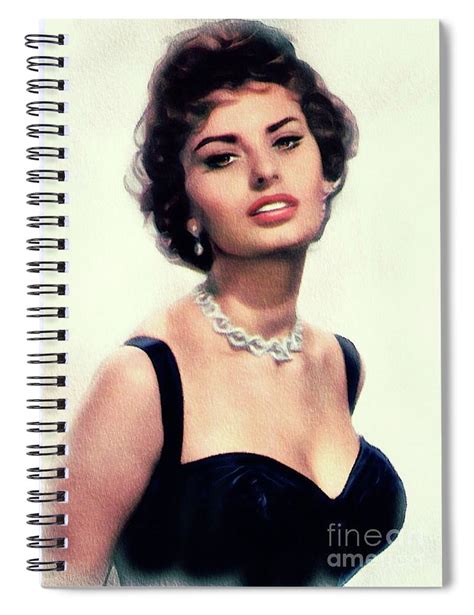 Sophia Loren Sexy Movie Star Spiral Notebook For Sale By