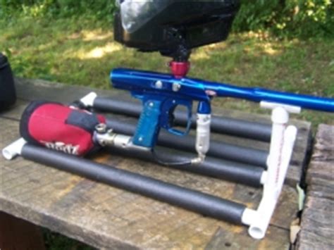 You can't use paintballs with dimples or ones that have. Homemade Paintball Gun Stand - HomemadeTools.net