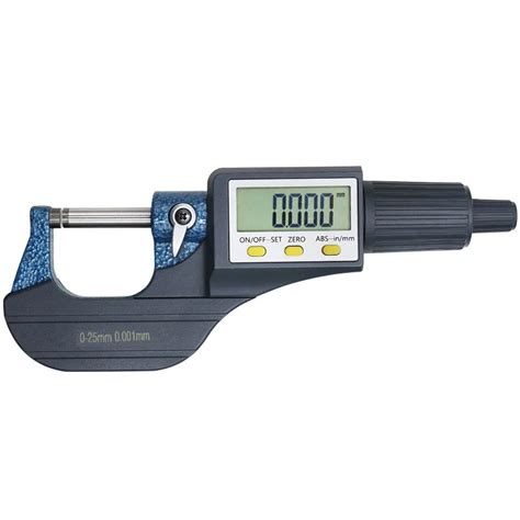 0 25mm 0001mm Electronic Outside Micrometer With Large Lcd Screen