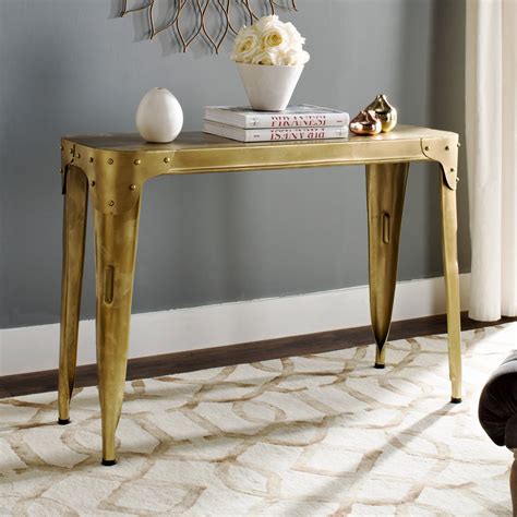 Browse a large selection of console and entry tables for sale on houzz, in a variety of sizes and finishes to complete your hallway, foyer or entryway. Safavieh Classic Iron Console Table, Dark Antique Silver ...