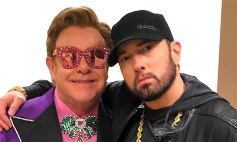 Eminem Reunited With His Uncle Elton John At The Oscars