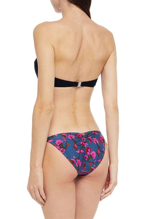 Vix Paula Hermanny Fiore Ruffle Trimmed Floral Print Low Rise Bikini
