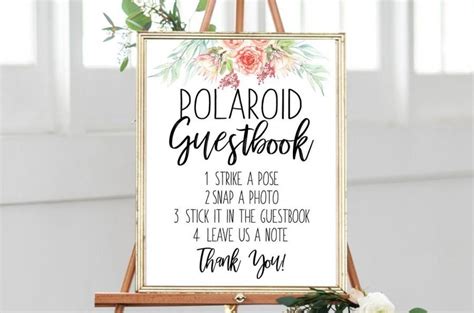 See more ideas about guest book, polaroid guest book, wedding guest book. Wedding Sign, Polaroid Guestbook (Printable) #2890967 ...