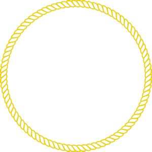 Gold Rope Circle Vector Clip Art Library