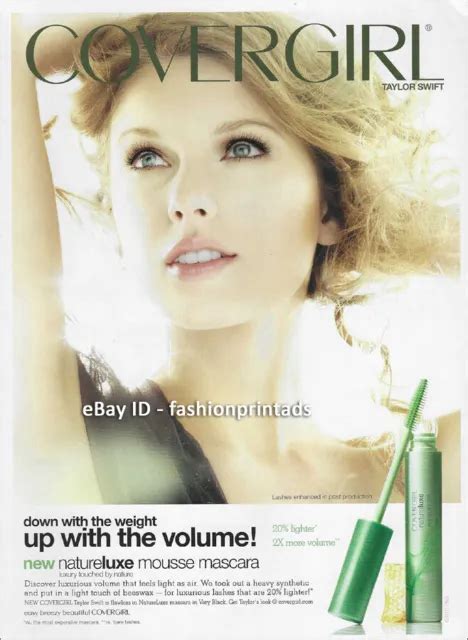 Cover Girl Cosmetics 1 Page Magazine Print Ad 2011 Taylor Swift 500