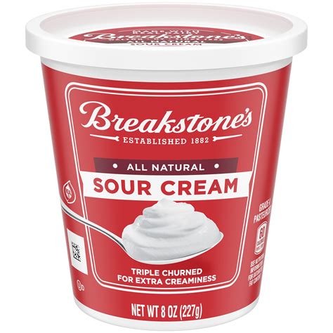 Breakstones All Natural Sour Cream 8 Oz Tub