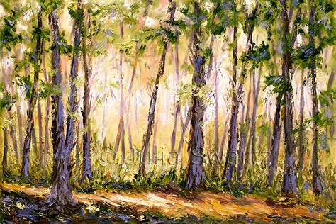 Silent Forest Ii Landscape Oil Painting