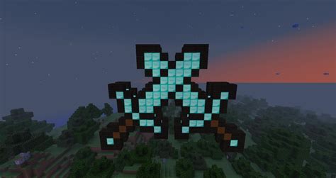 Diamond Cross Swords Download Schematic Minecraft Project