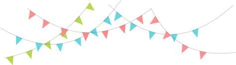 Party Flags Png Transparent Image Download Size 600x168px