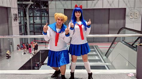 Self Popuko And Pipimi From Pop Team Epic Cosplay
