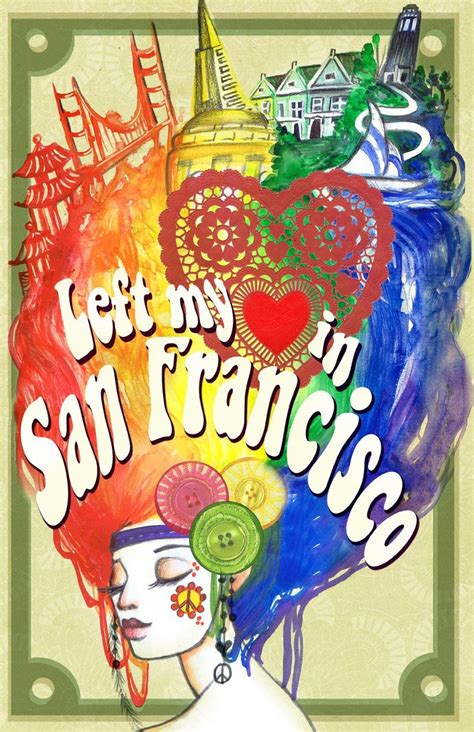 Limited Edition Left My Heart In Sf Haight Ashbury Poster Etsy
