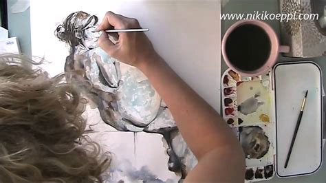 Holbein Watercolour Demo Speed Painting The Figure By Niki Koeppl