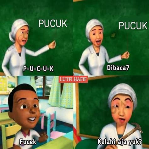 63 Gambar Mentahan Meme Upin Ipin