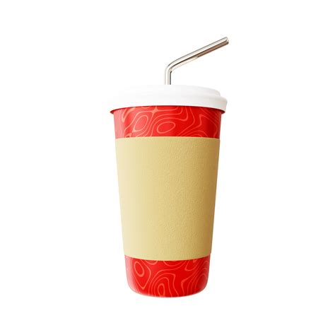 Fast Food Cola Drink Cup And Drinking Straw 10833604 Png