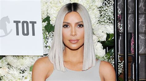 Kim Kardashian Debuts New Icy Blue Hair Color Stylecaster