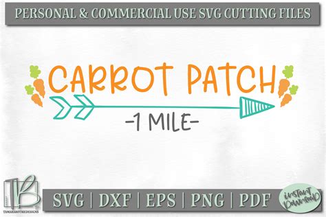 Easter Sign SVG File, Carrot Patch SVG Cut File
