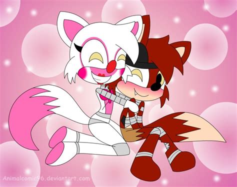 Foxy And Mangle Huuuuug Time By Animalcomic96 On Deviantart Fnaf