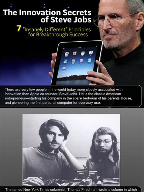 7 Innovation Secrets Of Steve Jobs Steve Jobs Apple Inc