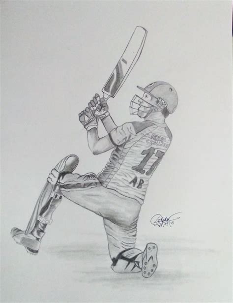 Cricket Bat Sketch Drawing Sketch Drawing Idea