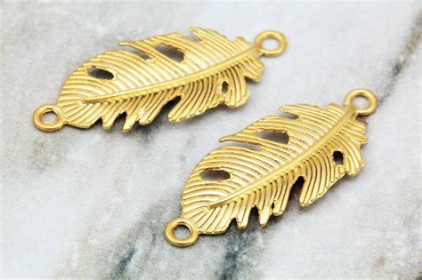 33mm Gold Leaf Charms Gpy 242 Charms
