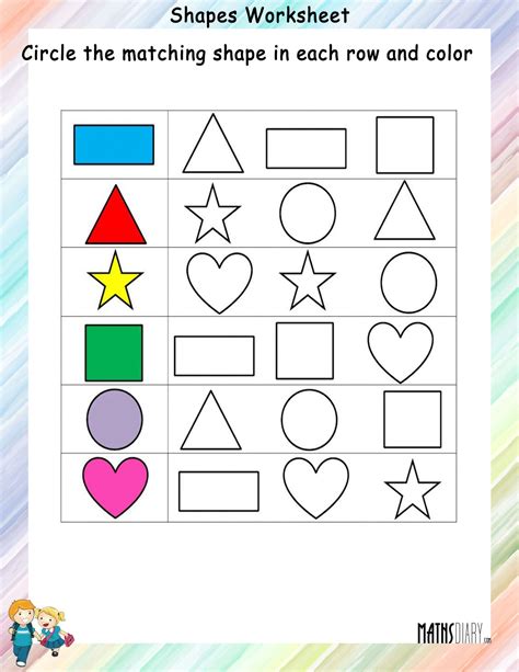 Shapes Grade 3 Math Worksheets