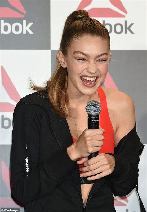 Loving Life Gigi Seemed In High Spirits As She Addressed The Crowds At The Sports Event