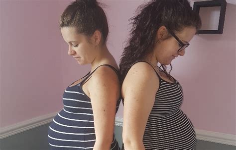 Identical Twins Pregnant With First Babies At Same Time