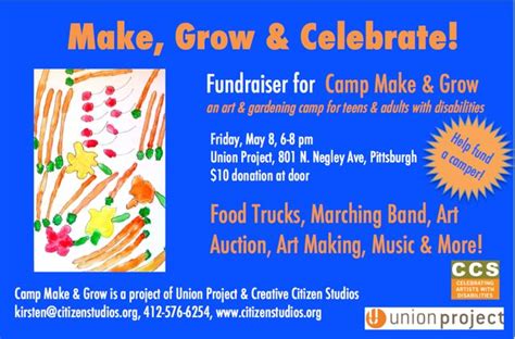 Fundraiser For Camp Make And Grow For More Info Ki