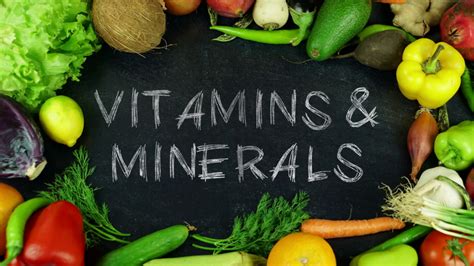 Vitamin Mineral Nutrient Chart Guide Core Balance Movement