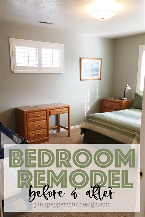 Simple Guest Room Design Bedroom Remodel Before And After — Pink
