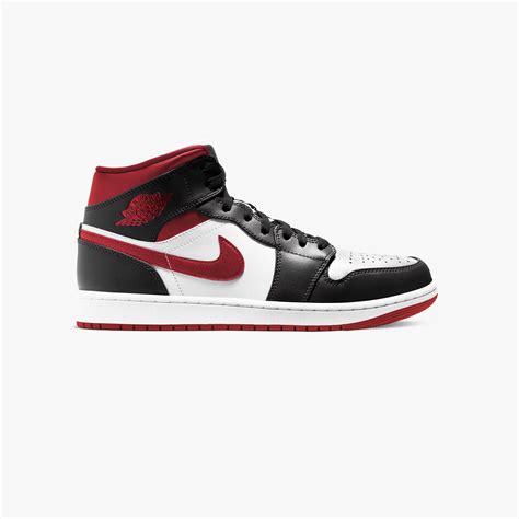 air jordan 1 mid ‘ metallic red 554724 122 sneaker style